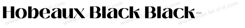 Hobeaux Black Black字体转换